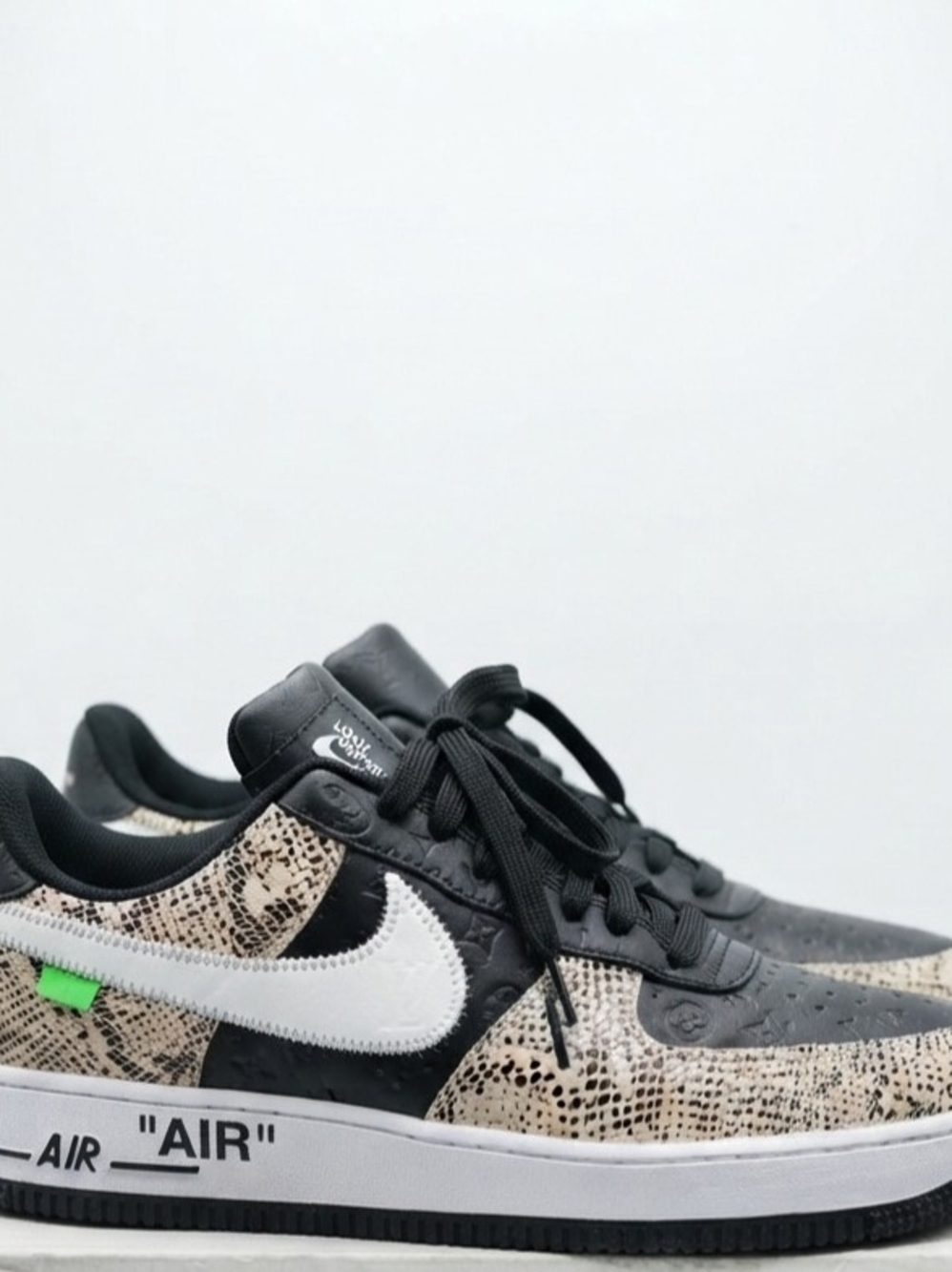 ●Nike, Custom -AIR-FORCE-1'S●LOUIS VUITTION -OFF WHITE Low-Top Sneakers CUSTOMS. - Picture 6 of 9
